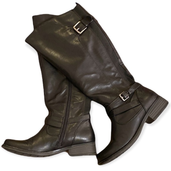 Baretraps Alysha Knee High Riding Black Boots size 6 - Picture 2 of 5